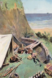 Robinson Crusoe: I collect my stores