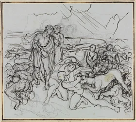 Virgil Calms Cerberus (Dante