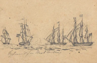 Destined for West Indies: Four Battleships