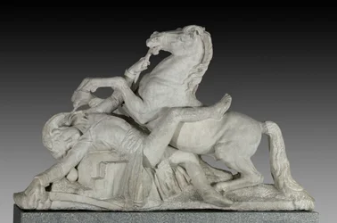 The death of General Louis Charles Antoine Desaix at the Battle of Marengo on June 14, 1800