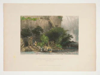 The Landing, on the American Side (Falls of Niagara), illustration for Nathaniel Parker Willis