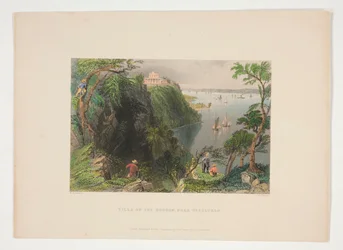 Villa on the Hudson, Near Weehawken, Illustration for Nathaniel Parker Willis