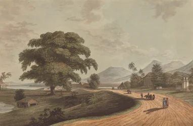 Fort Marlborough from Old Bencoolen, Sumatra, 1799