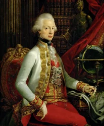 Portrait of Ferdinand III, Archduke of Austria and Grand Duke of Tuscany (1769-1824) sitting in his library