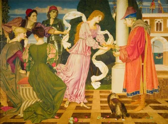 Beauty Receiving the White Rose from her Father, 1899