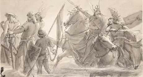 Germans Marching into Battle