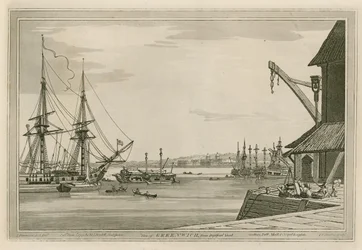 View of Greenwich from Deptford Yard