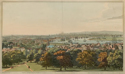 View of London from Greenwich Park