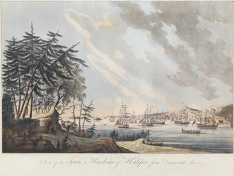 A View of the Town and Harbour of Halifax from Dartmouth Shore