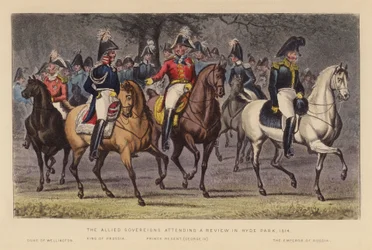 The Allied Sovereigns attending a Review in Hyde Park