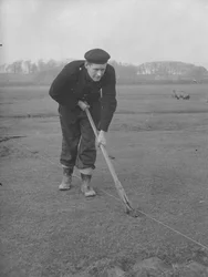 Turf Cutter Cutting Turf
