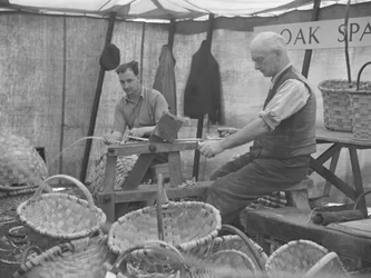 Two Basket Makers at a Show