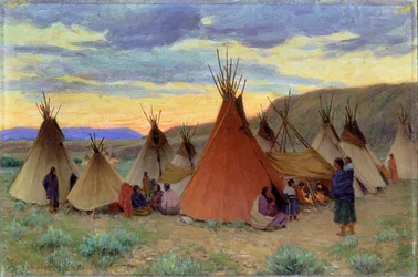 Evening on Crow Reservation, Montana