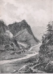 Afghanistan: The March of the Kabul Column to Kandahar, August 1880 (Illustration from British Battles on Land and Sea, 1915)