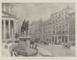 Head Offices, in Cornhill, of the British Branch of the Mutual Life Insurance Company of New York