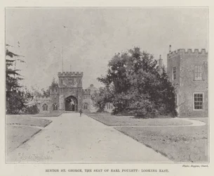 Hinton St George, the Seat of Earl Poulett, Looking East