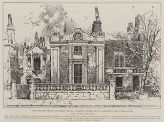 The Haunted House in Homer Street, Lambeth, Tudor House, Shortly to be Pulled Down