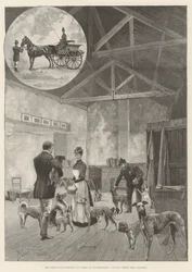 The Prince and Princess of Wales at Sandringham, Visiting Their Dogs