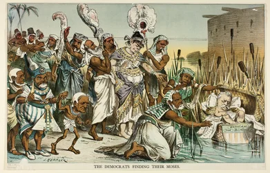 The Democrats Finding Their Moses, from Puck