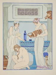 Pouring water over the patient, illustration from 