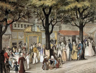 Walk on a Boulevard in Paris in 1819
