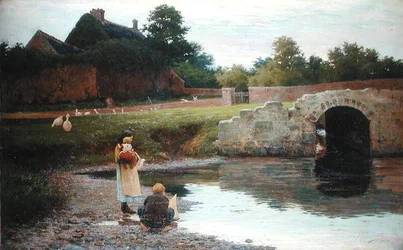 Playing by the Old Bridge