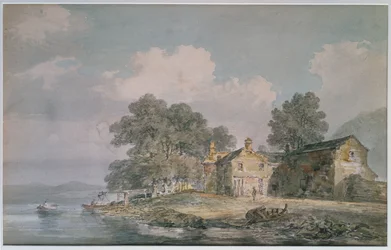 A Farmhouse by a Lake in the Lake District, c.1797
