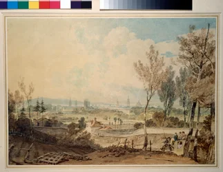 A View of Oxford from the South Side of Headington Hill, 1803-04
