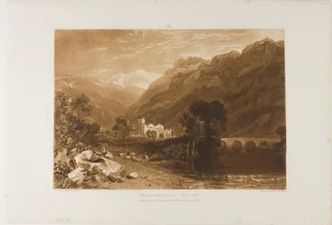 Bonneville (plate 64 from Liber Studiorum)
