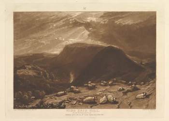Hind Head Hill, On the Portsmouth Road Liber Studiorum, part V, plate 25