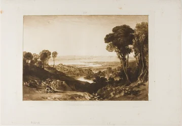 Junction of Severn and Wye, plate 28 from Liber Studiorum