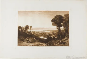 Junction of the Severn and Wye, plate 28 from Liber Studiorum