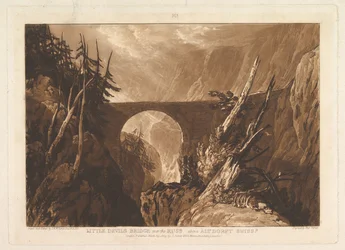 Little Devils Bridge over the Russ, above Altdorft, Switzerland, March 29, 1809