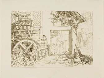 Pembury Mill, Kent (plate 12 from Liber Studiorum)