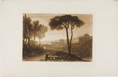 Scene in the Campagna, Plate 38 from Liber Studiorum