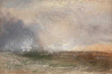 Stormy Sea Breaking on a Shore