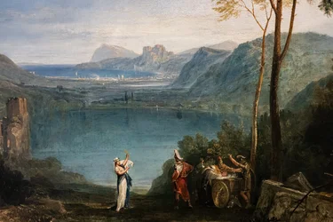 The Lake of Avernus, Aeneas, the Cumaean Sybil (detail)