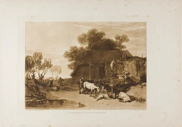 The Straw Yard, plate 7 from Liber Studiorum