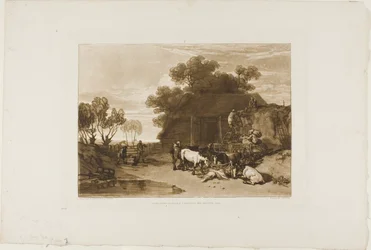 The Straw Yard, plate 7 from Liber Studiorum