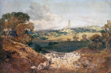 View of Fonthill from a Stone Quarry, c.1799