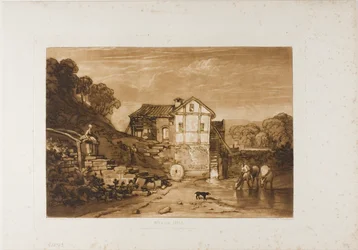 Water Mill, Plate 37 from Liber Studiorum