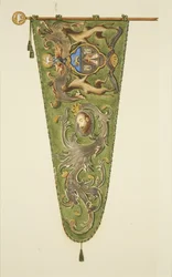 Banner of the Merchant Taylors, inscribed 
