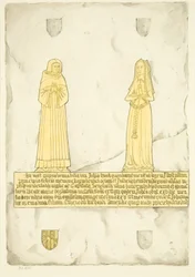 Brass of John Brooke and his wife in St Mary Redcliffe