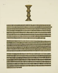 Bronze Pillar (Nails) No. 2, with inscriptions of Nos. 2, 3 and 4