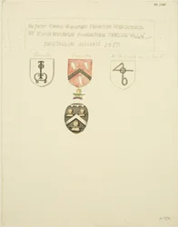 Coats-of-Arms on the tomb of Framton 1357