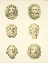 Groin stones (bosses) in ceiling of Redcliffe Church