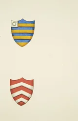 Monumental coats of arms including one of Thomas Holmes, in Christ Church