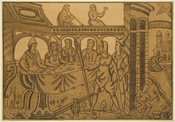 Panel from an Old Oak Chest in the Orphan Asylum, Hook