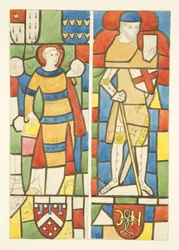 Stained Glass in North and South Windows of the Choir of Bristol Cathedral
