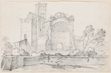 Ruins of the Temple of Venus and Rome in the Forum